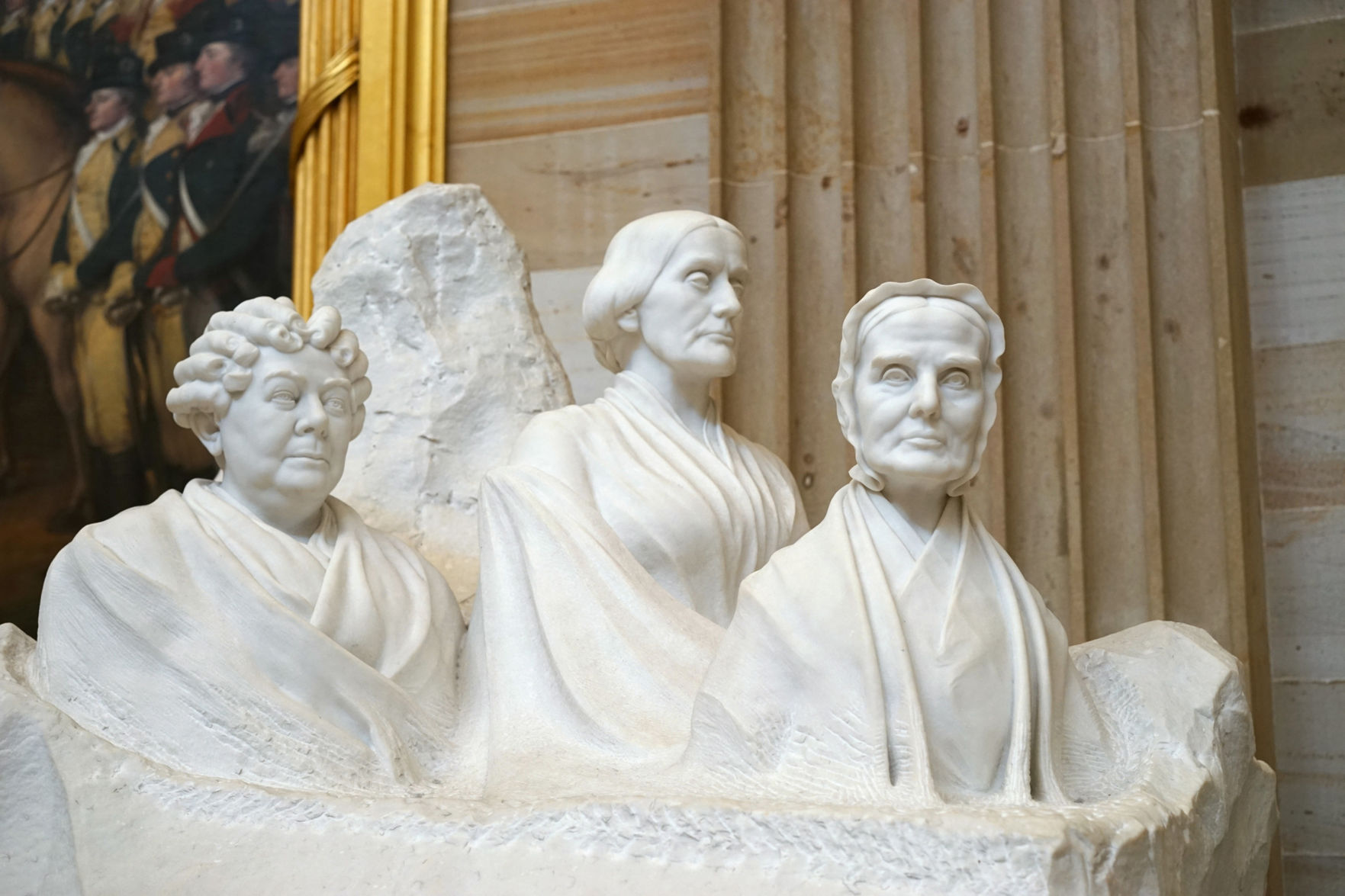 Susan B. Anthony, Lucretia Mott, and Elizabeth Cady Stanton
